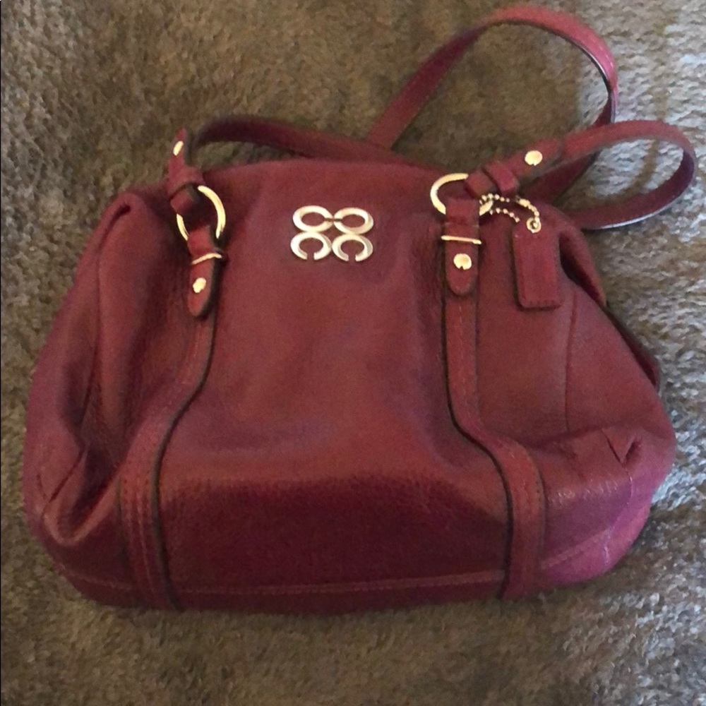 Small plum Coach Purse